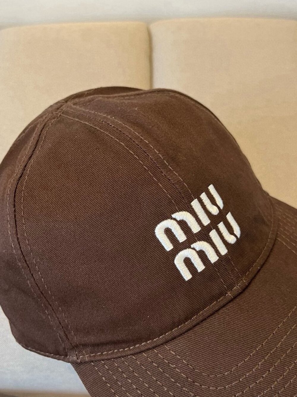 🌟MIU MIU🌟 brown baseball cap - Picture 3 of 6